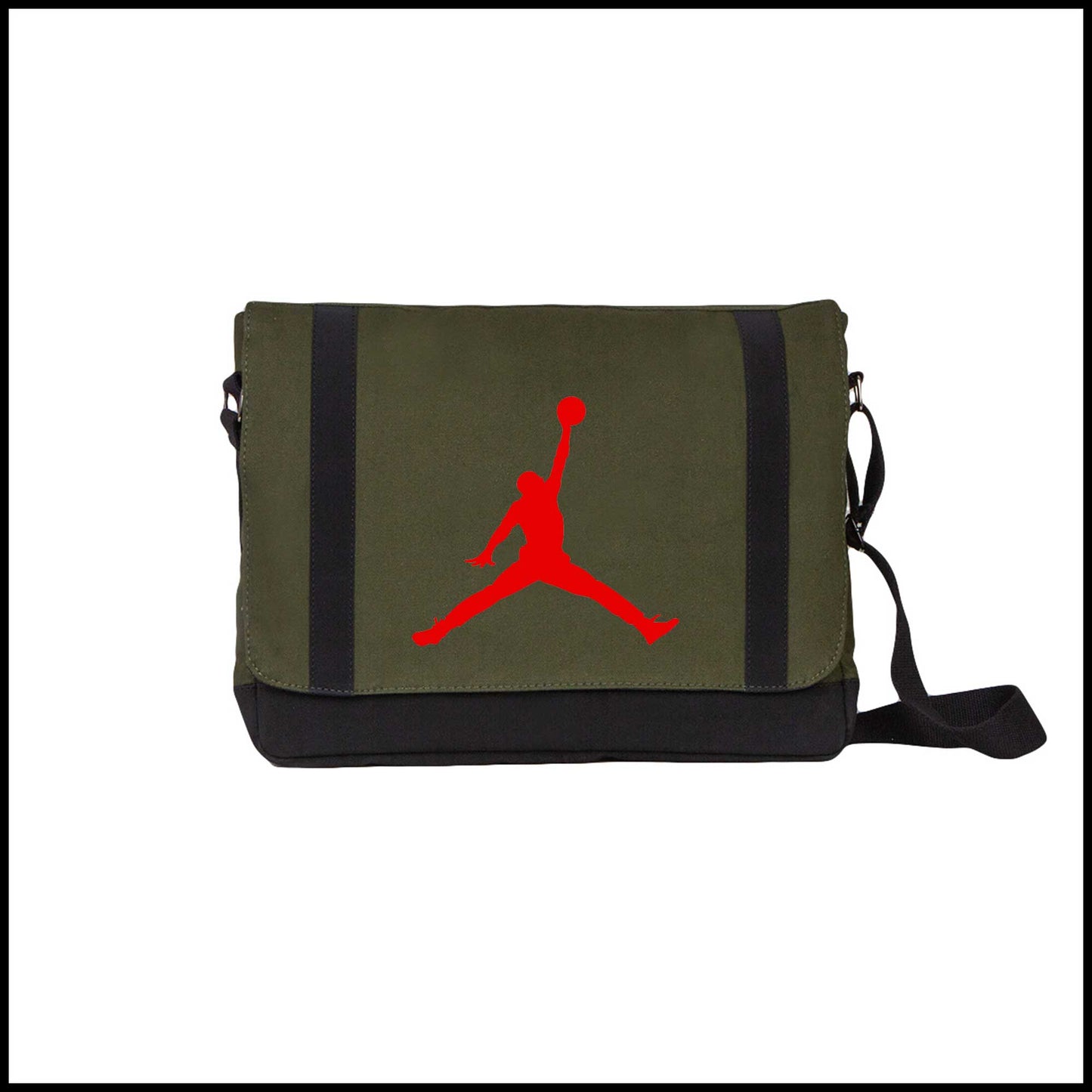 Air Jordan Red Logo Renkli Postacı Çantası