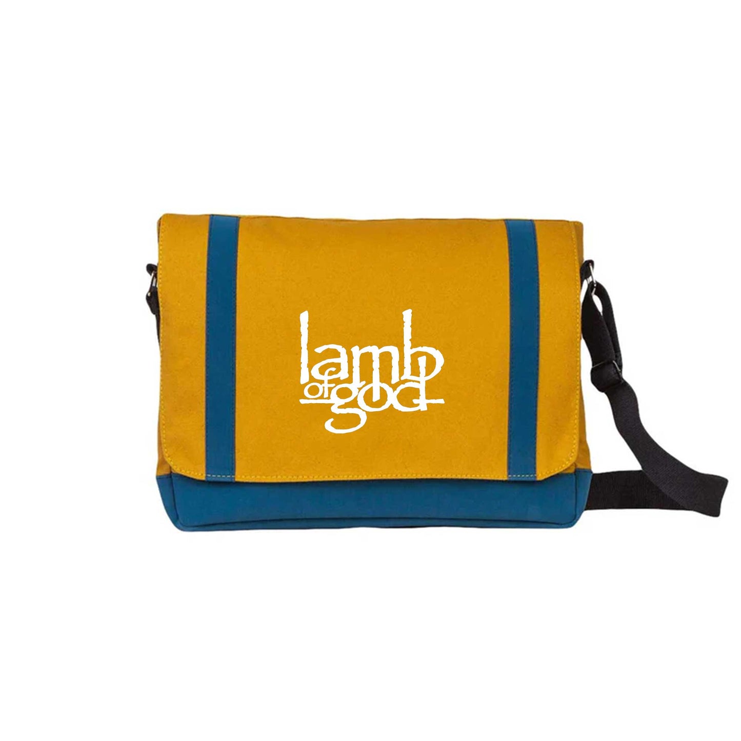 Lamb Of God Logo Sarı Renk Postacı Çantası
