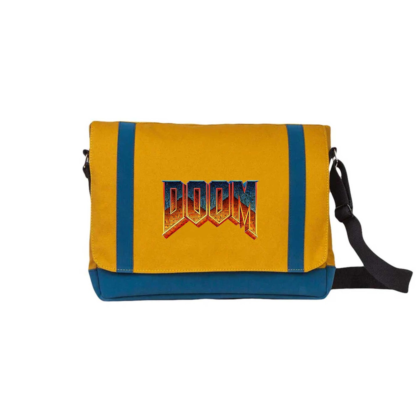 Doom Vintage Sarı Renk Postacı Çantası