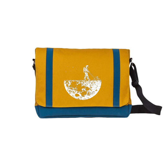 Moon Life Sarı Renk Postacı Çantası