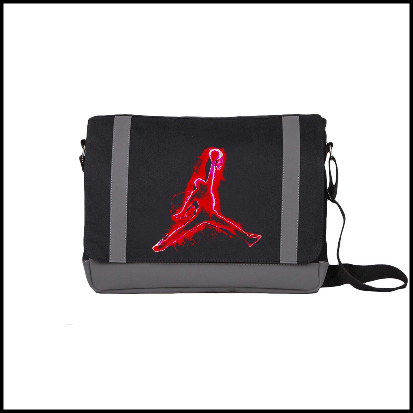 Air Jordan Red Neon Renkli Postacı Çantası