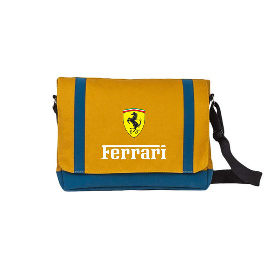Ferrari In Italy Sarı Renk Postacı Çantası