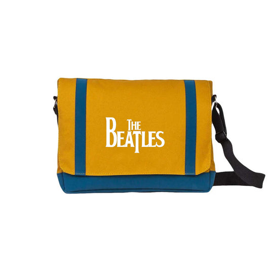 The Beatles Logo Sarı Renk Postacı Çantası