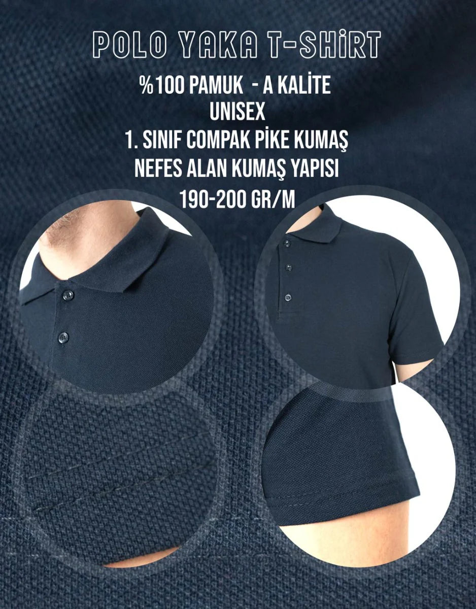 Polo Yaka Tişört Lacivert Renk