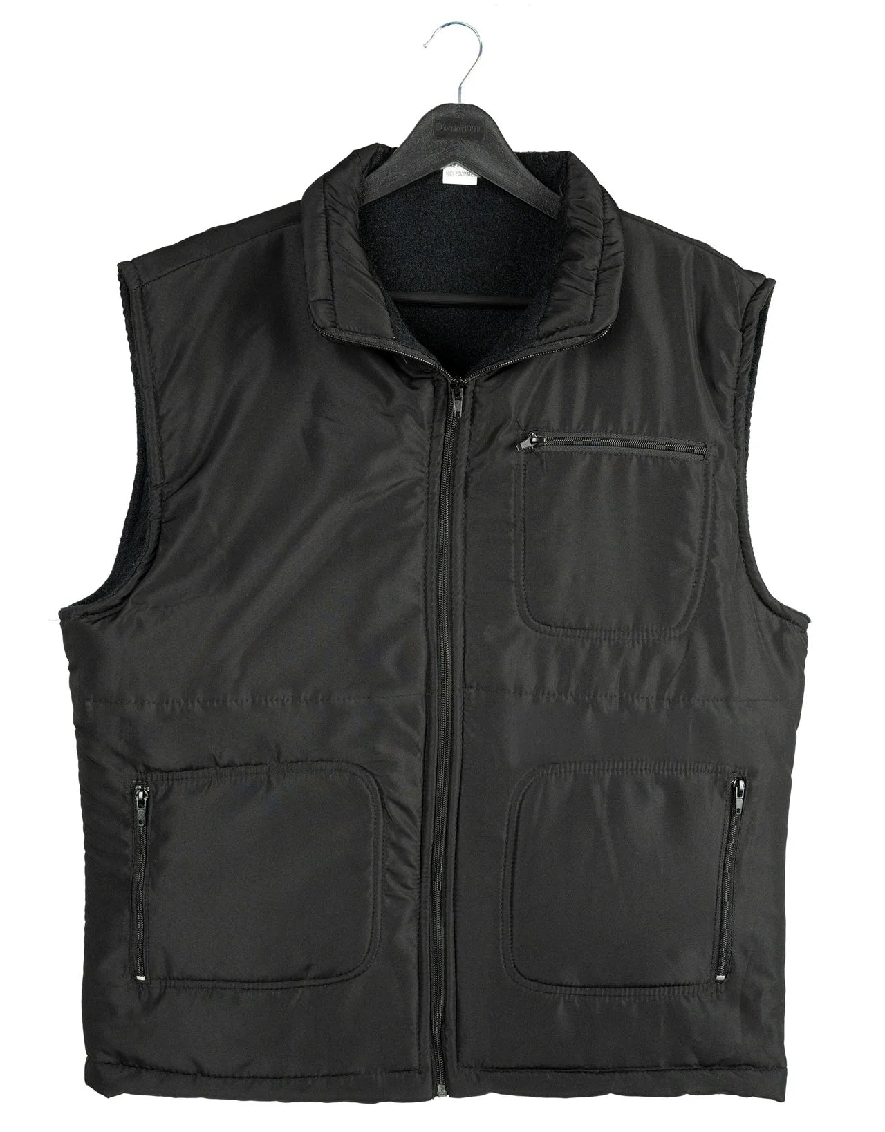 Yelek Baskısız İçi Polarlı Siyah Renk