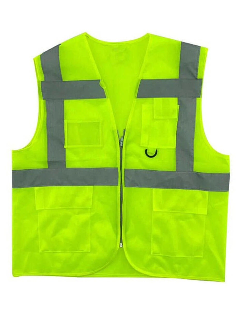 Mühendis Yeleği Yeşil Reflektörlü