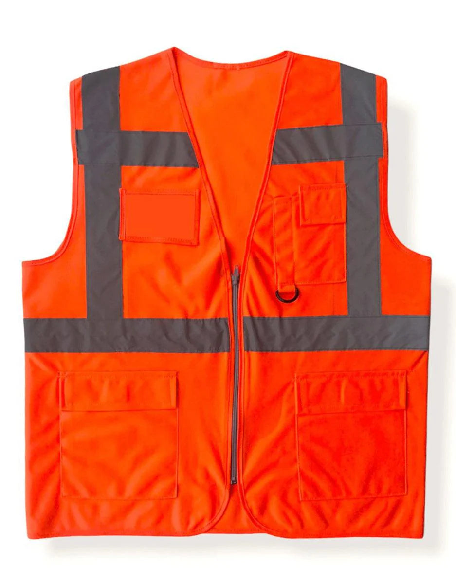 Mühendis Yeleği Turuncu Reflektörlü