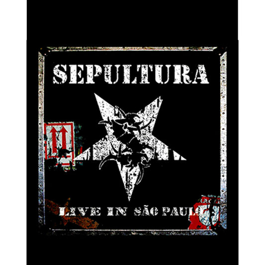 Sepultura Live in Sao Paulo Büyük Sırt Patch Yama