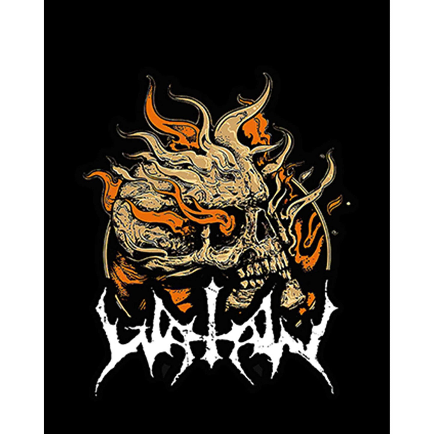 Watain Skull Büyük Sırt Patch Yama