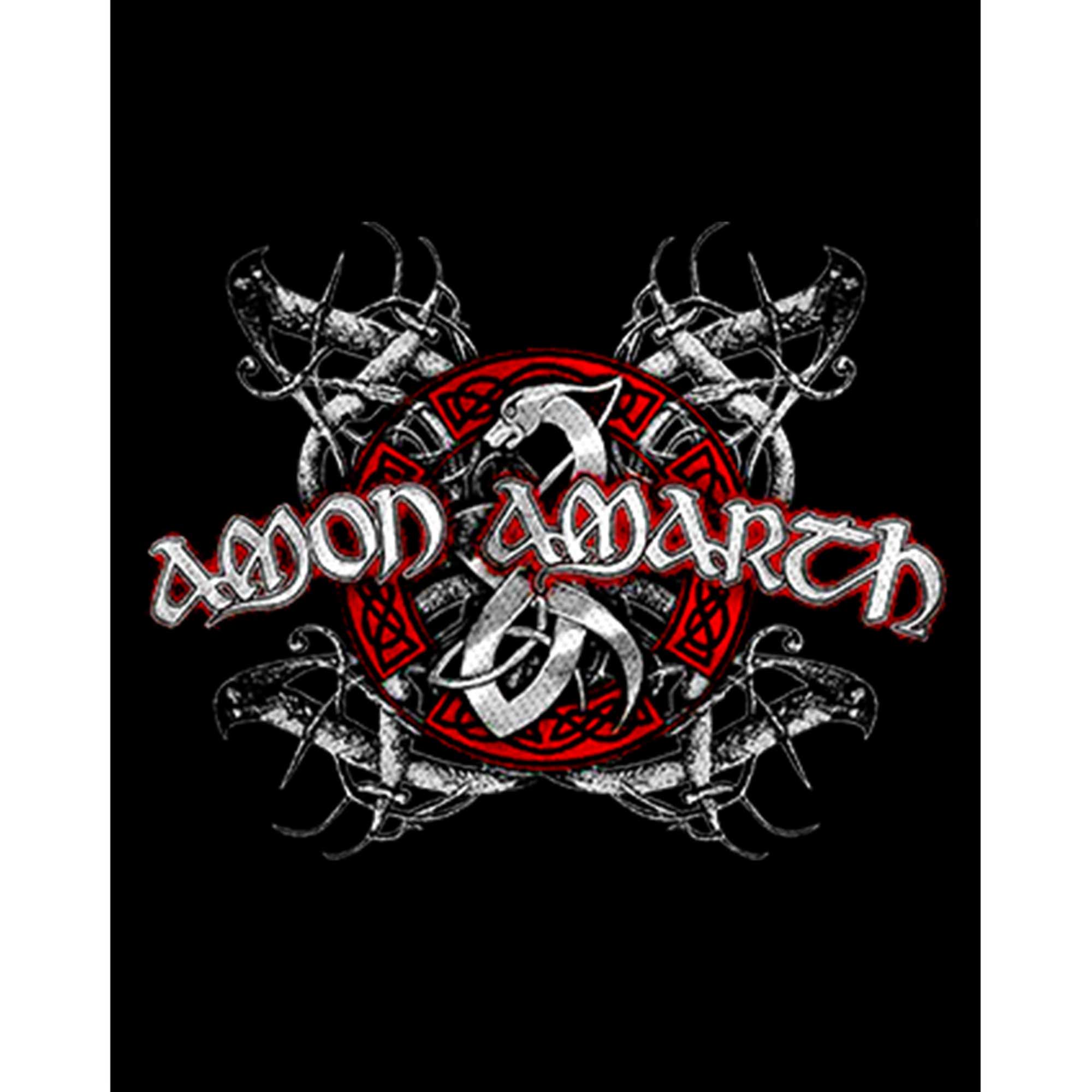 Amon Amarth Black and Red Büyük Sırt Patch Yama