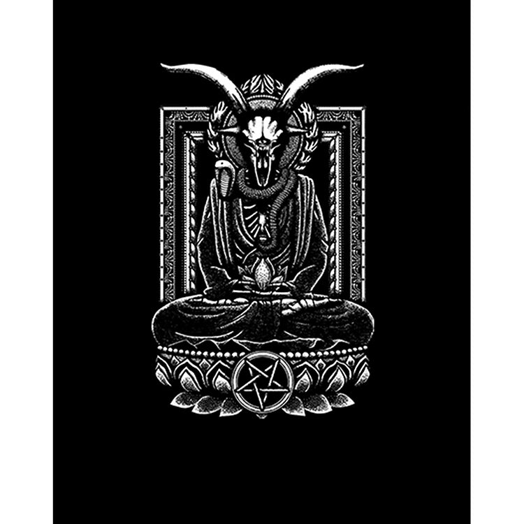 Baphomet Goat Figure Büyük Sırt Patch Yama