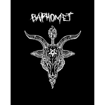 Baphomet Goat Head Büyük Sırt Patch Yama