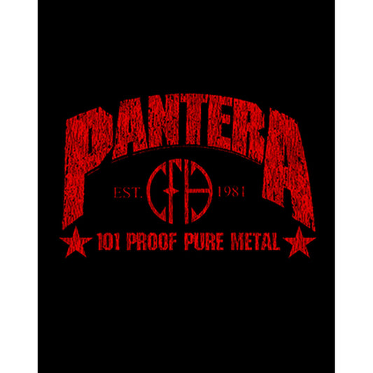 Pantera 101 Proof Pure Metal Büyük Sırt Patch Yama