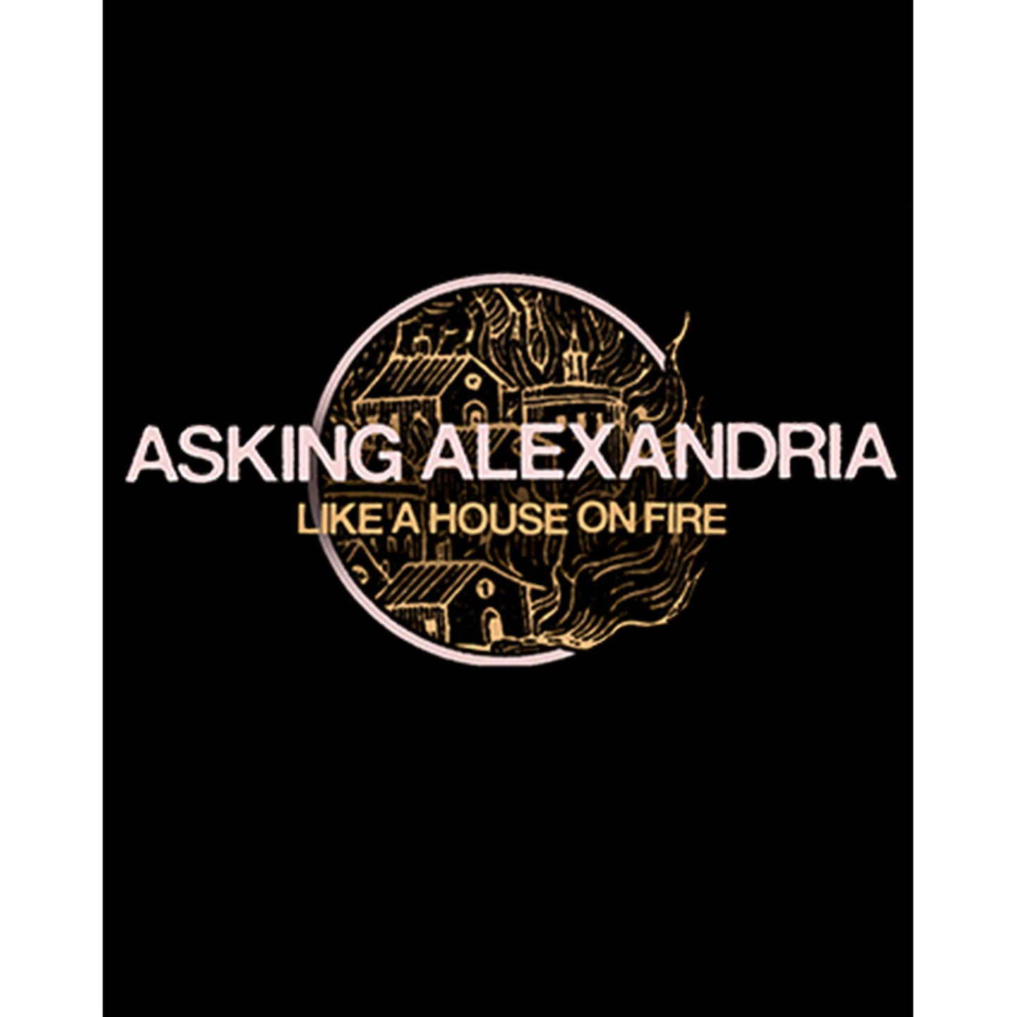 Asking Alexandria Like A House On Fire Büyük Sırt Patch Yama