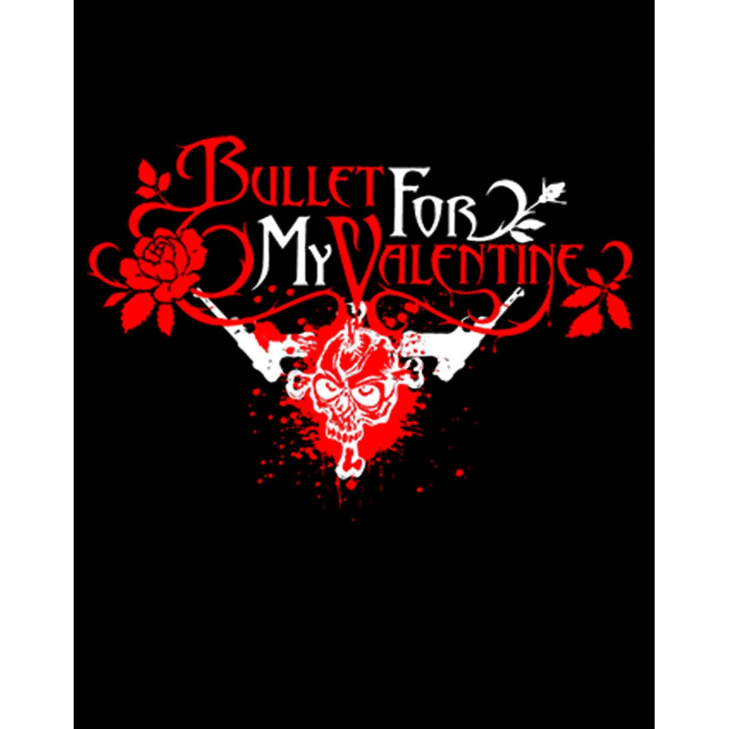 Bullet Gor My Valentine Skull Classic Büyük Sırt Patch Yama