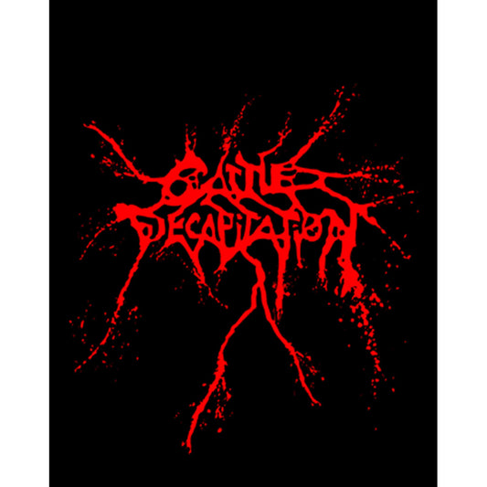 Cattle Decapitation Red Logo Büyük Sırt Patch Yama