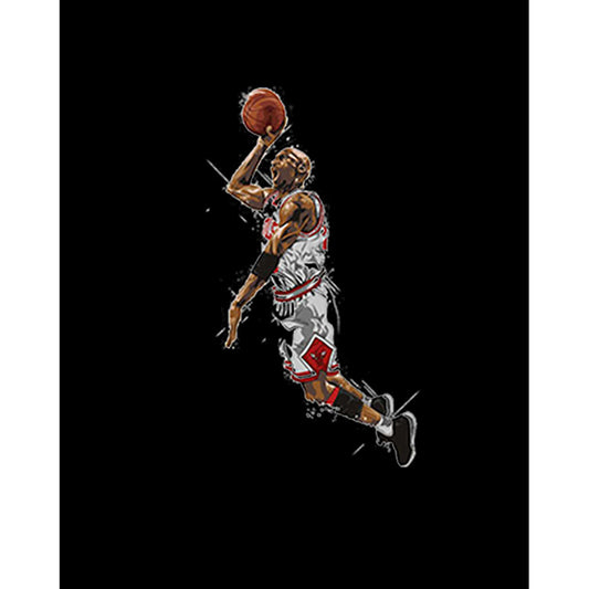 Micheal Jordan Attempt Büyük Sırt Patch Yama