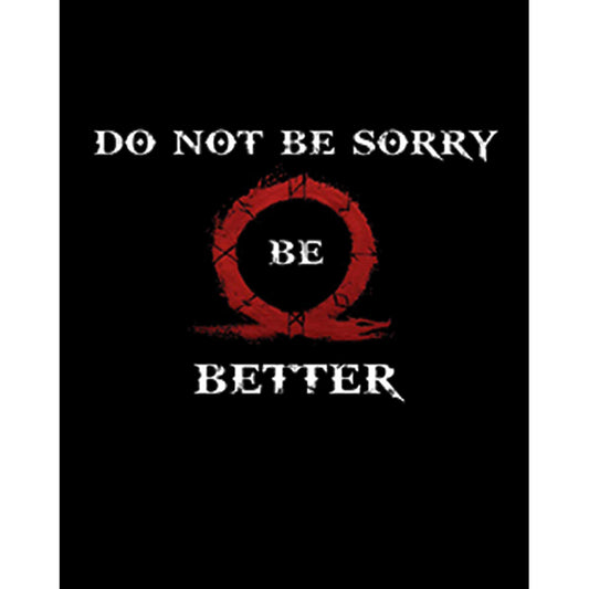 God Of War Do Not Be Sorry, Be Better Büyük Sırt Patch Yama