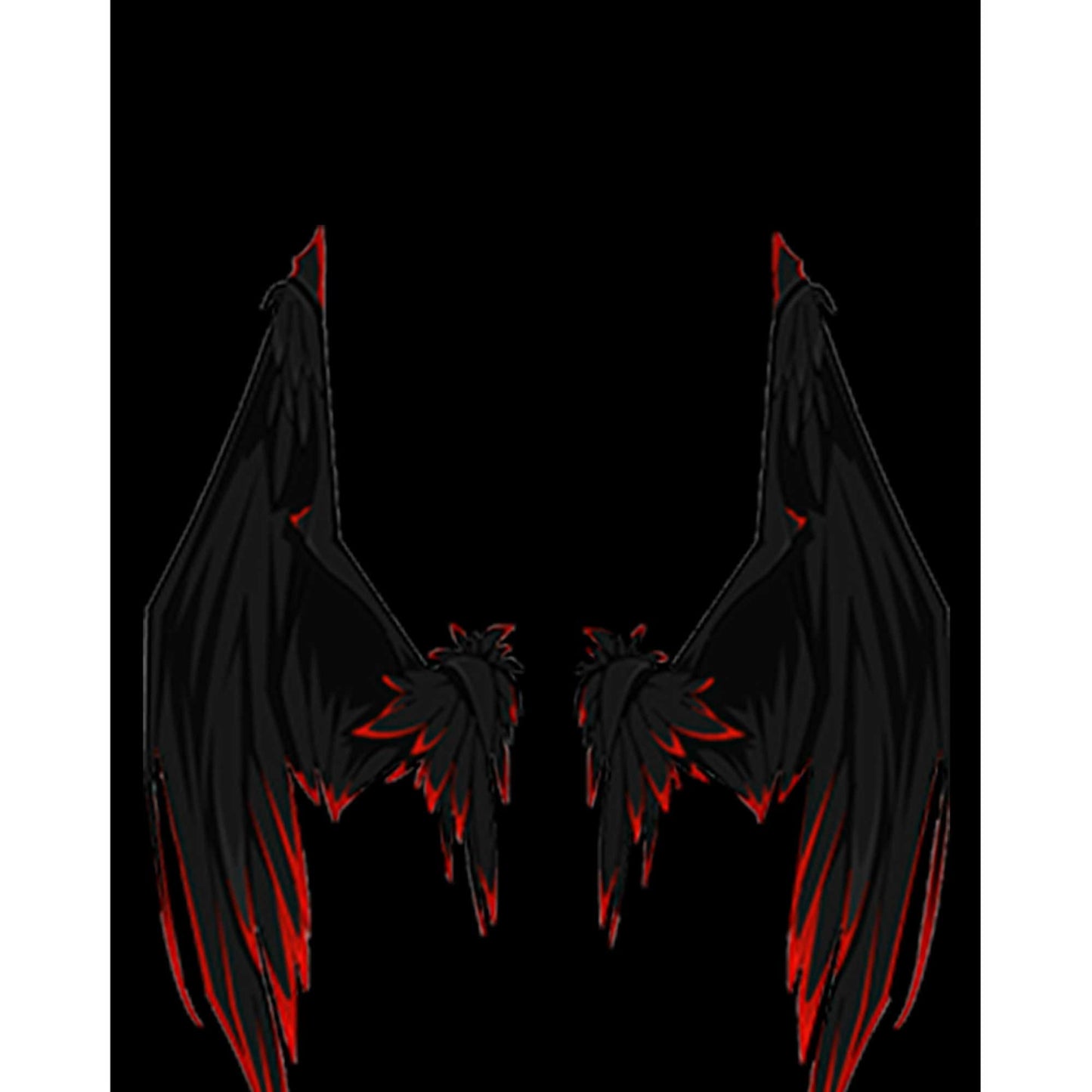 Lucifer Black Wing Büyük Sırt Patch Yama