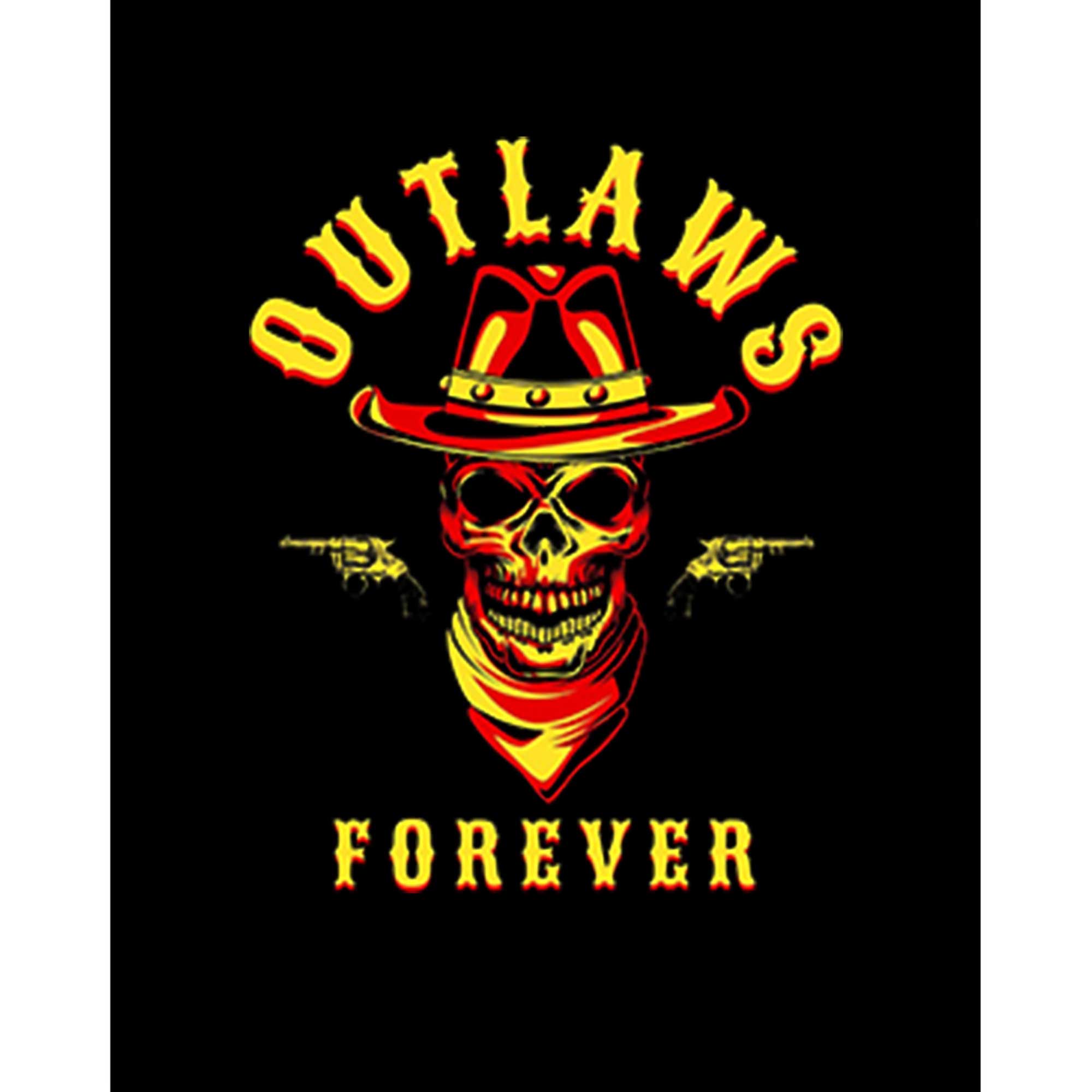 Red Dead Redemption 2 Outlaws Forever Skull Büyük Sırt Patch Yama