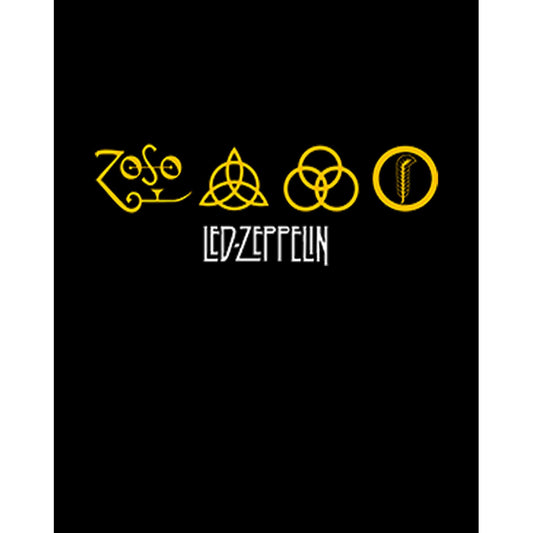 Led Zeppelin Zoso Yellow Büyük Sırt Patch Yama