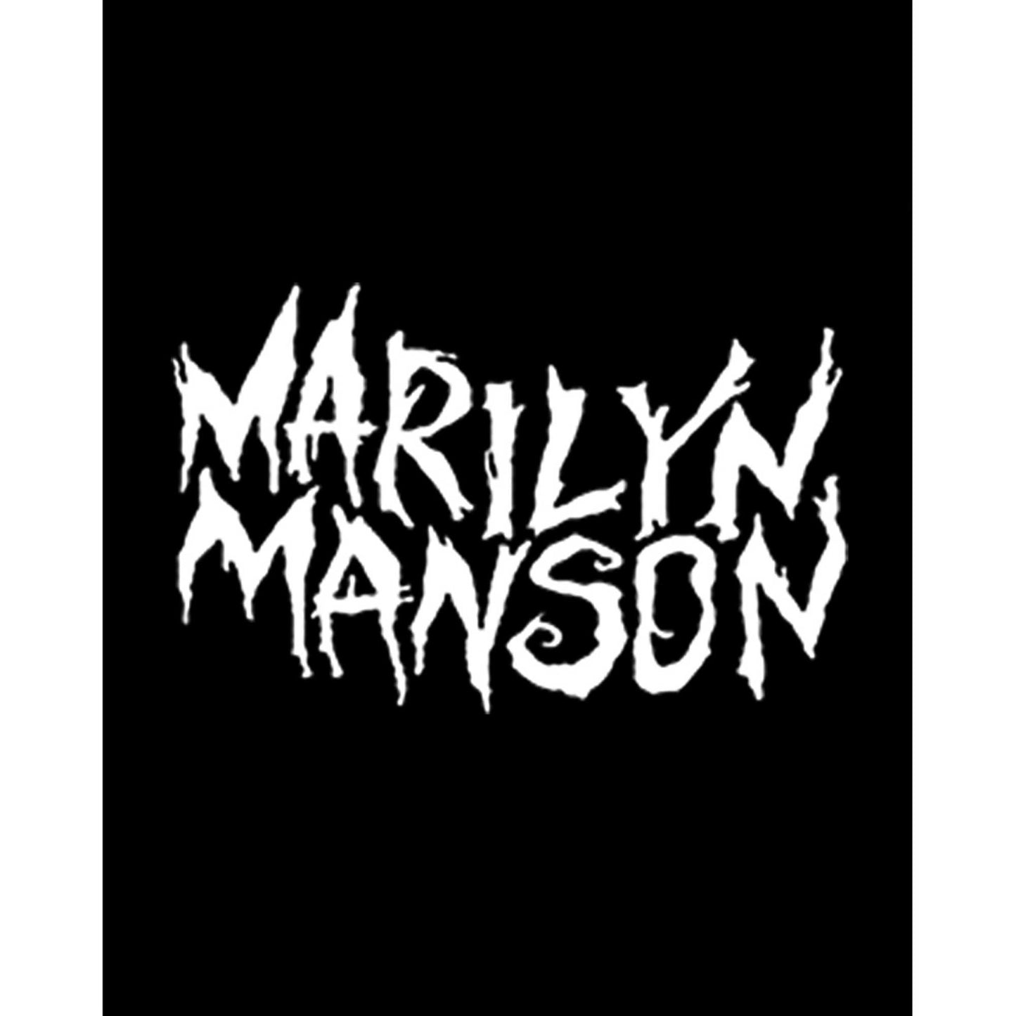 Marilyn Manson Iconic Text Büyük Sırt Patch Yama