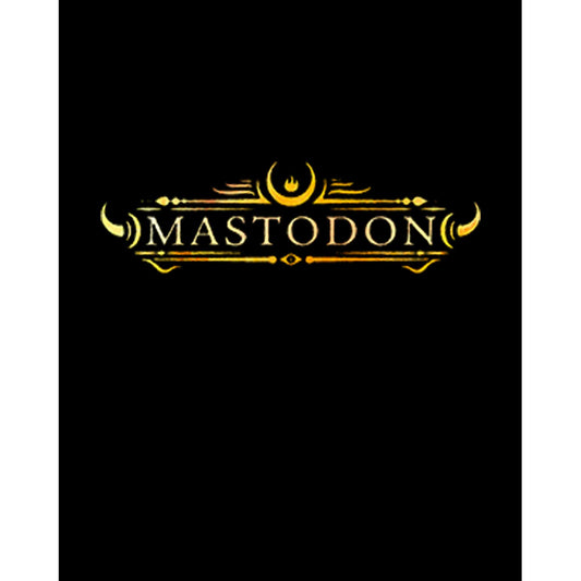 Mastodon Logo Büyük Sırt Patch Yama