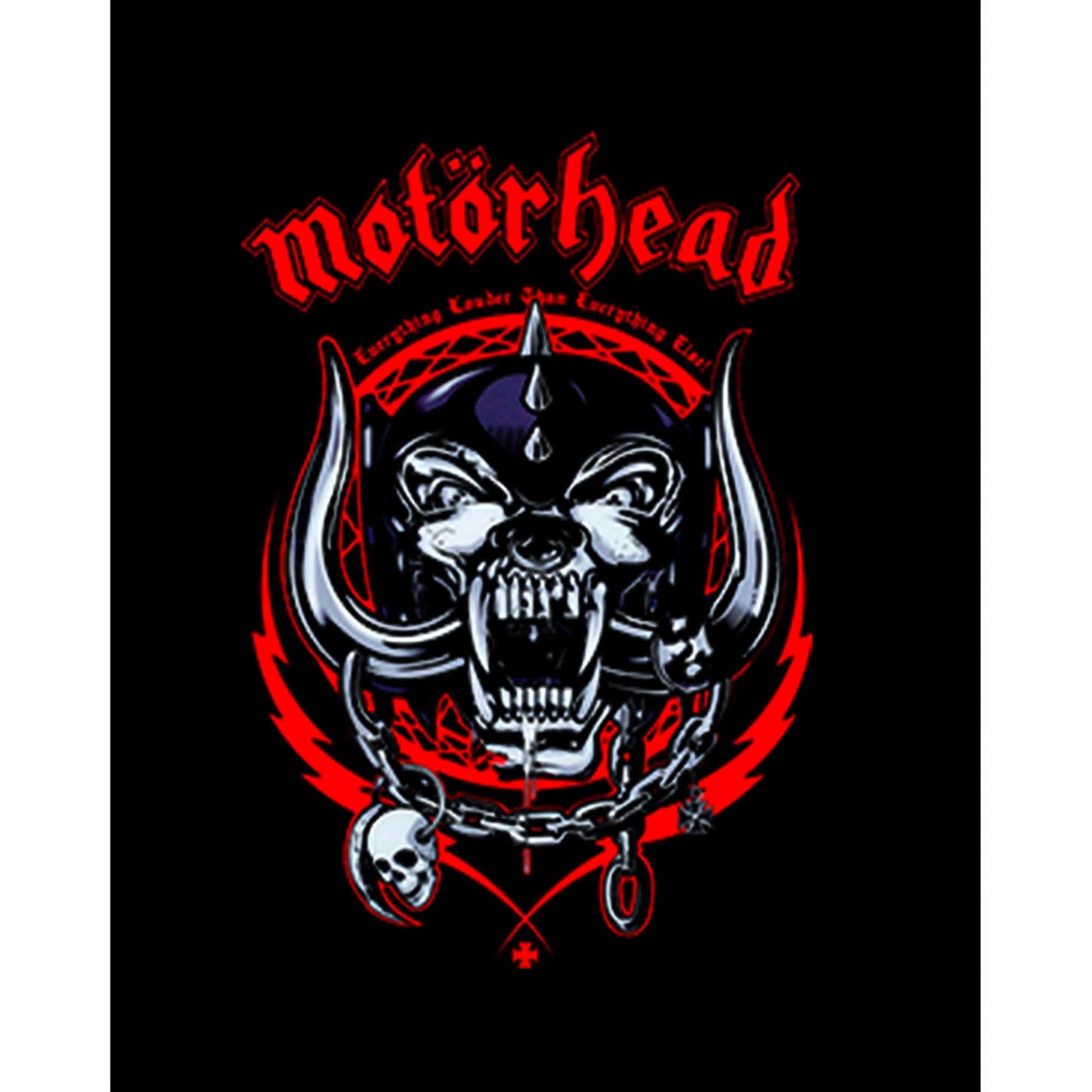 Motörhead Everything Louder Büyük Sırt Patch Yama