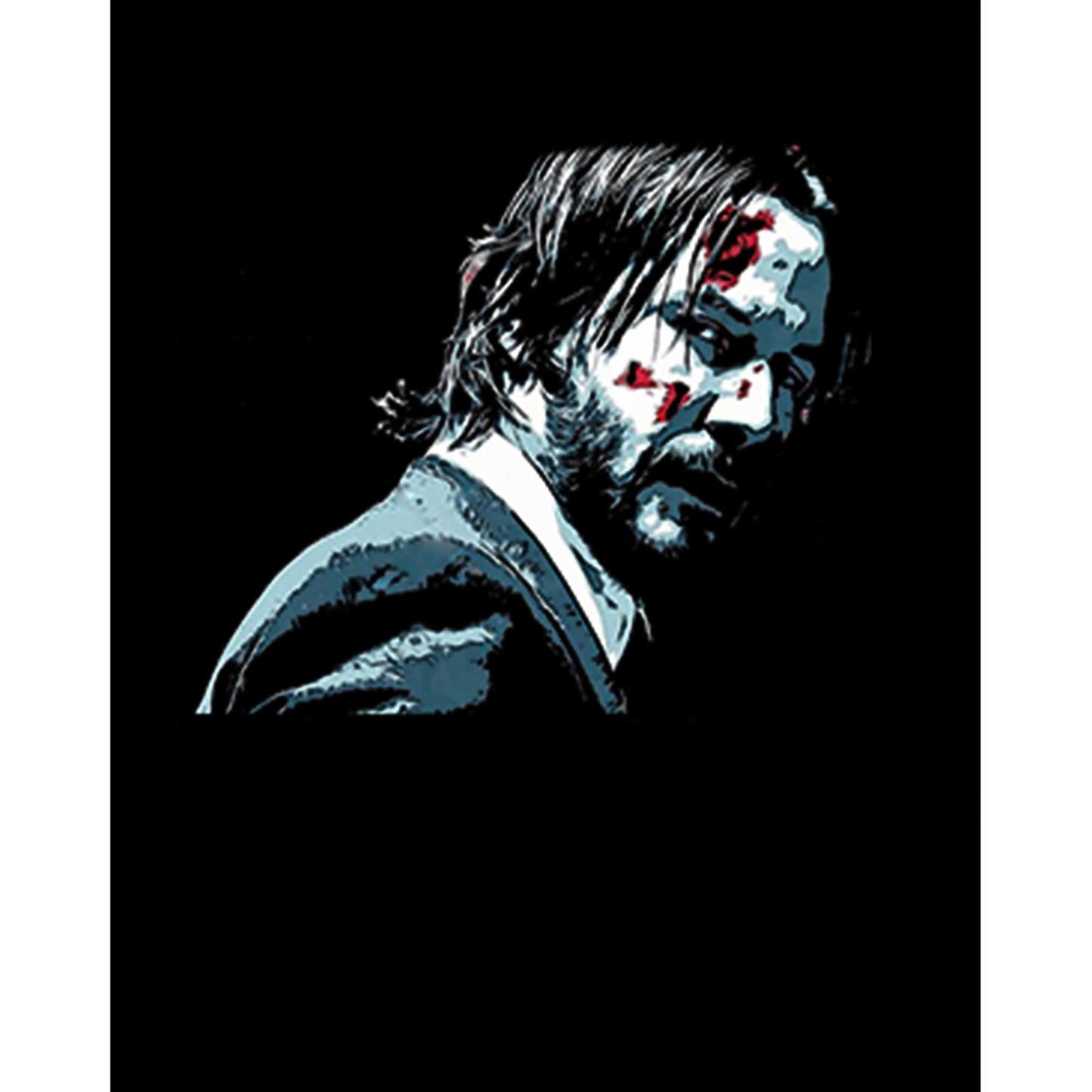 John Wick Face Büyük Sırt Patch Yama