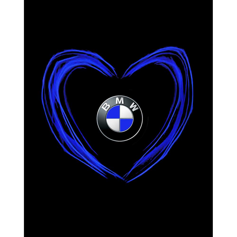 BMW Heart Logo Büyük Sırt Patch Yama