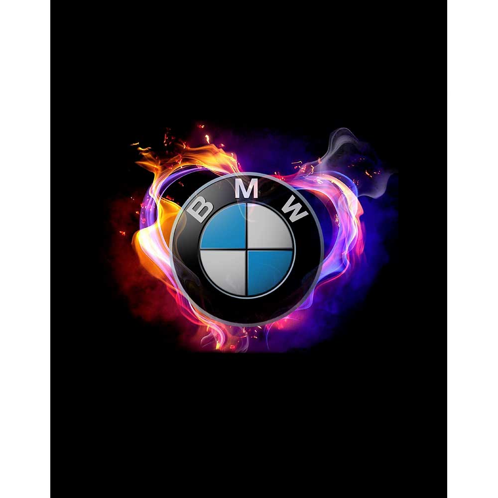 BMW Heart Colorful Logo Büyük Sırt Patch Yama