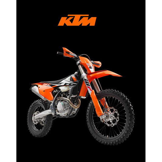 KTM 500 EXC Enduro Motorcycle Büyük Sırt Patch Yama