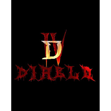 Diablo IV Logo ve Text Büyük Sırt Patch Yama