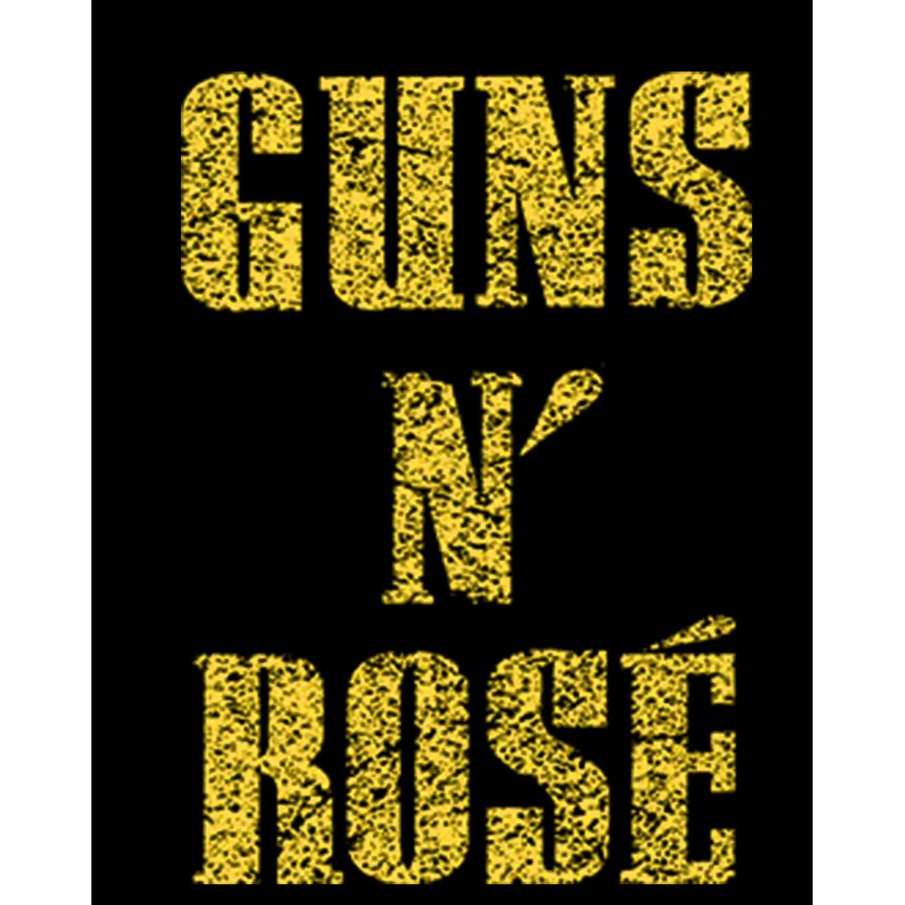 Guns N Rose Text Yellow Büyük Sırt Patch Yama