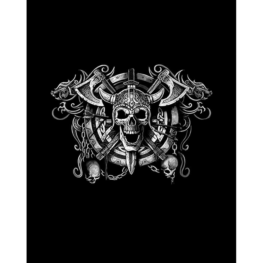 Amon Amarth Vikings Skull Büyük Sırt Patch Yama