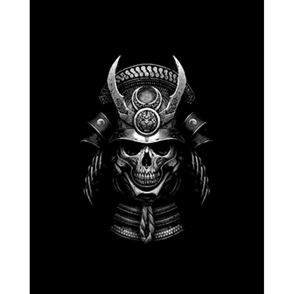 Samurai Skull Büyük Sırt Patch Yama