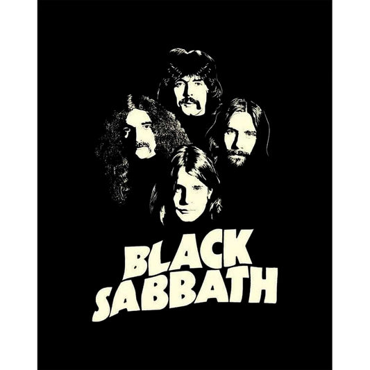 Black Sabbath Siluet Siyah Büyük Sırt Patch Yama