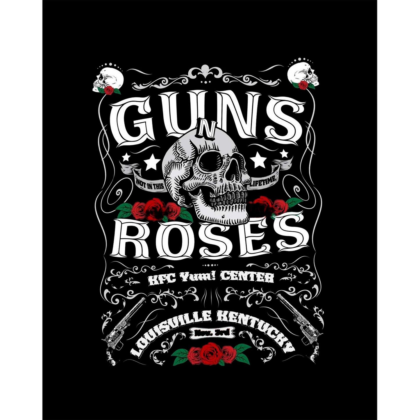 Guns N Roses Louis Ulle Kentucky Siyah Büyük Sırt Patch Yama