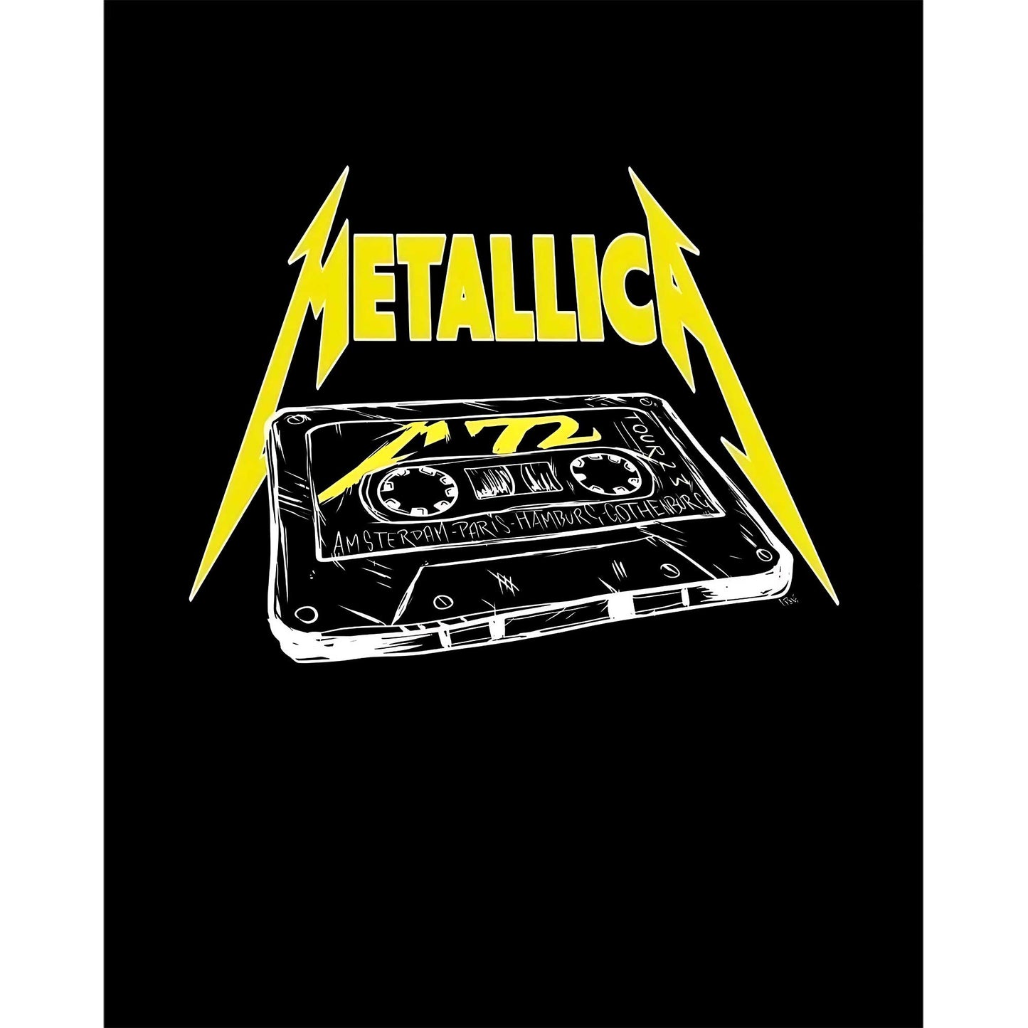 Metallica Tape Siyah Büyük Sırt Patch Yama
