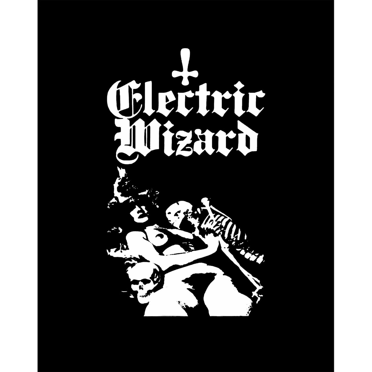 Electric Wizard Legalise Drugs and Murder Skeleton Girl Siyah Büyük Sırt Patch Yama