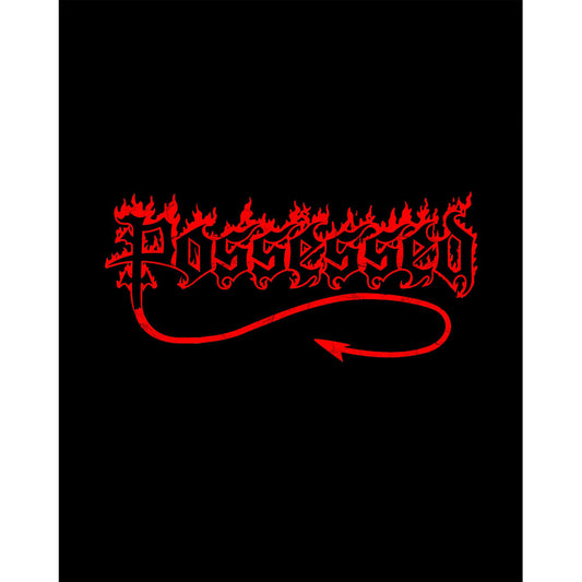 Possessed Red Logo Siyah Büyük Sırt Patch Yama