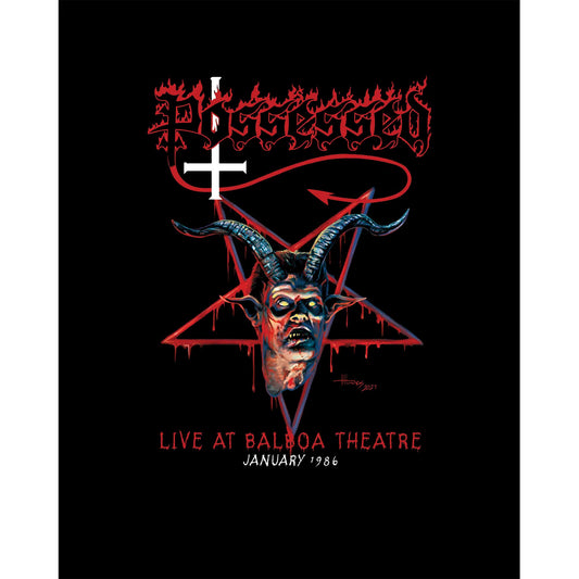 Possessed Sed Live At Balboa Theatre Siyah Büyük Sırt Patch Yama