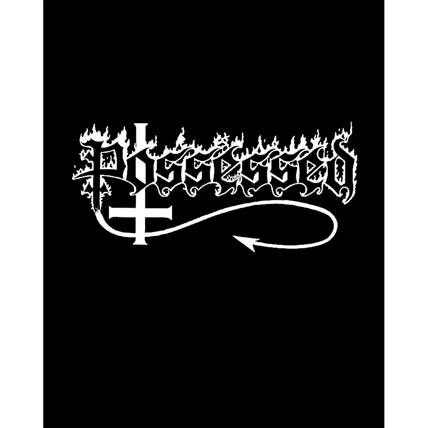 Possessed Text Logo Siyah Büyük Sırt Patch Yama