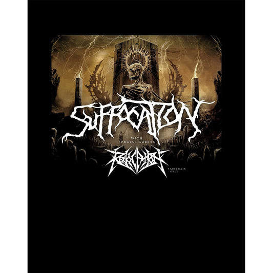 Suffocation With Special Guests Siyah Büyük Sırt Patch Yama