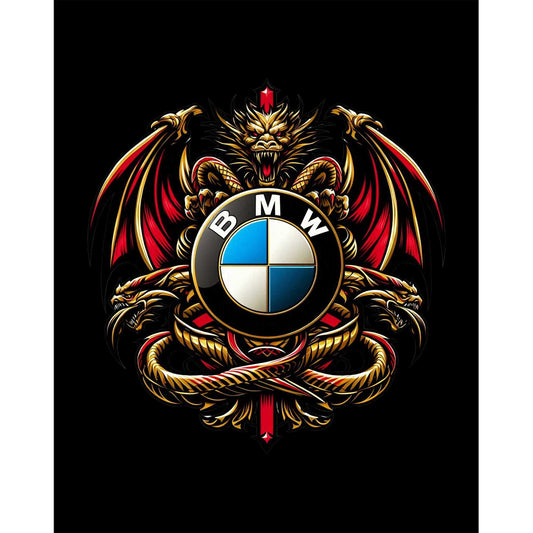 Bmw Logo Ejderha Büyük Sırt Patch Yama