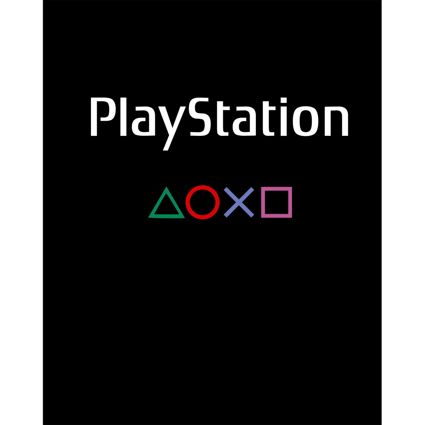 Playstation Text Consol Büyük Sırt Patch Yama