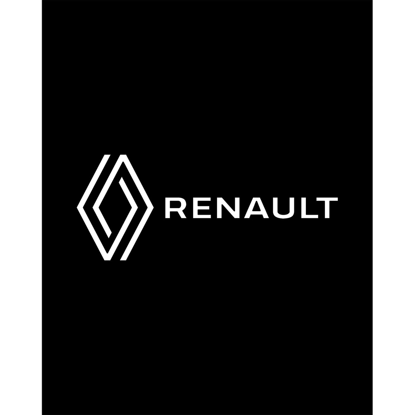 Renault New Logo Text Büyük Sırt Patch Yama