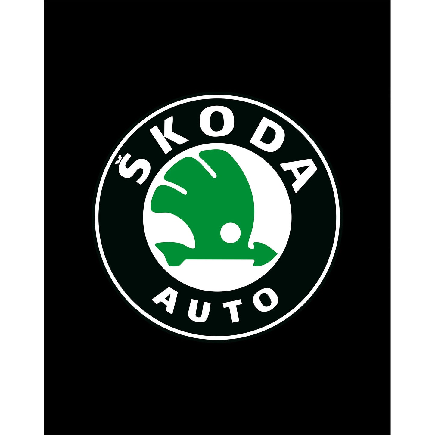 Skoda Auto Büyük Sırt Patch Yama