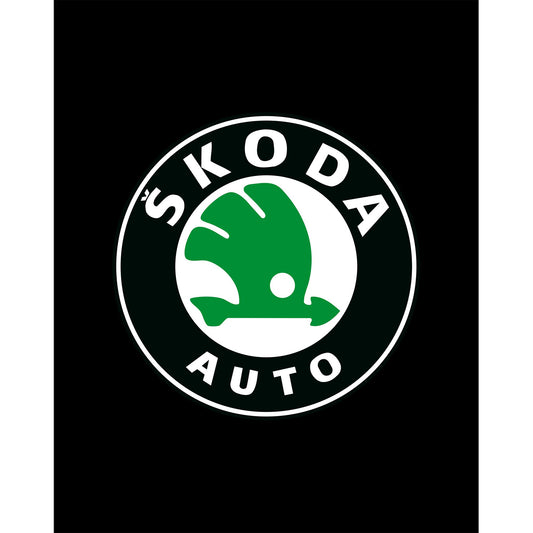 Skoda Auto Büyük Sırt Patch Yama