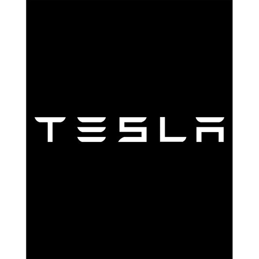 Tesla Text Büyük Sırt Patch Yama